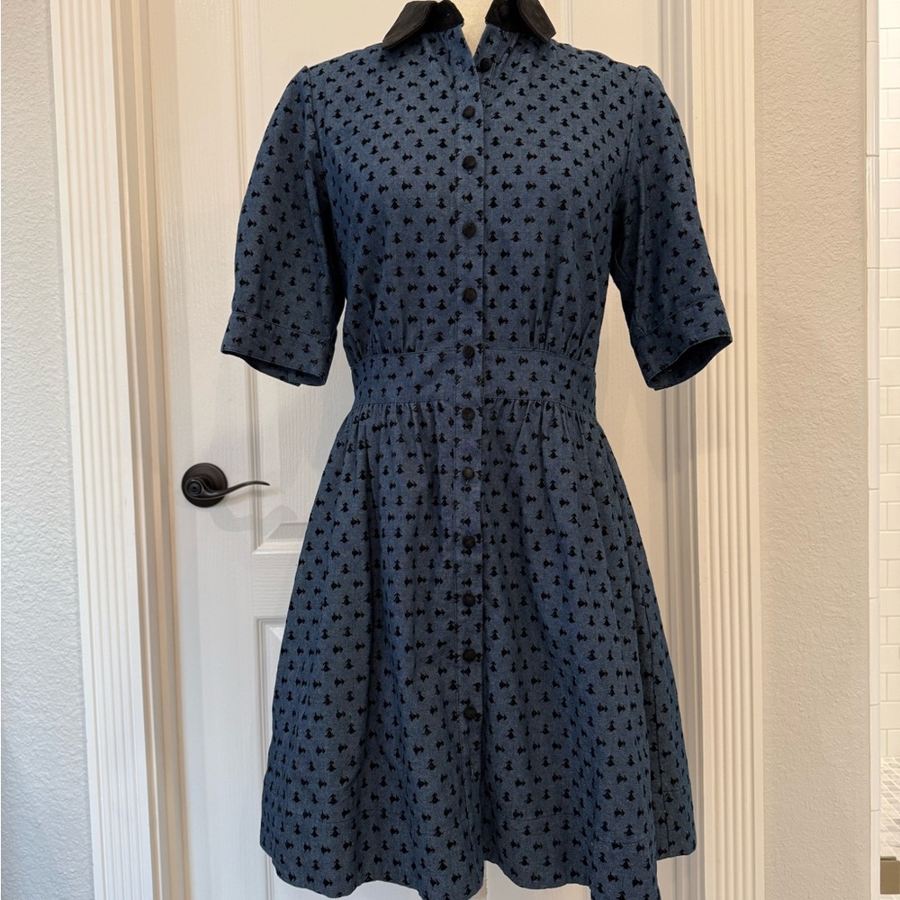 Blue Star Patterned Dress